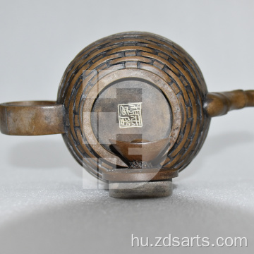 Teáskanna beállított antik érme edény